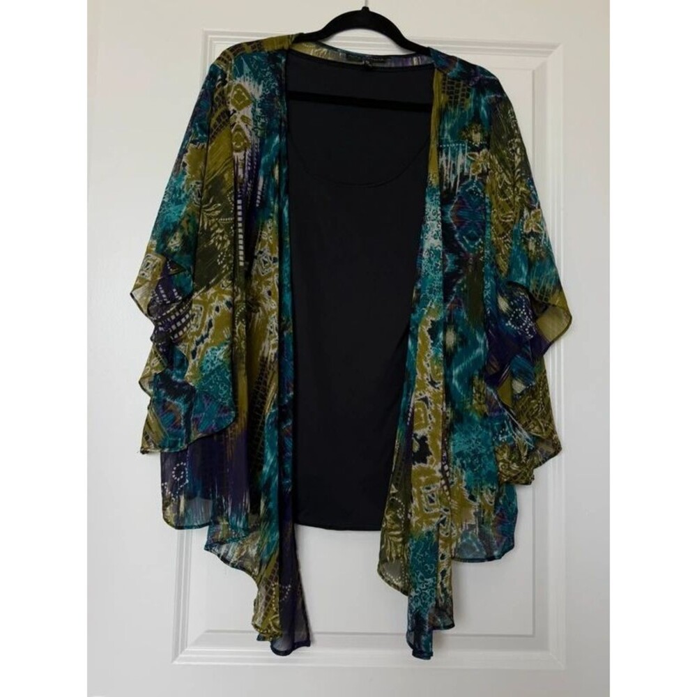 Sara Michelle Cascading Blouse 2X